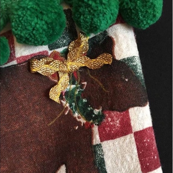 Rustic Christmas stocking, moose, bears, outdoorsy - Picture 3 of 4